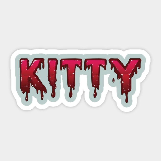 BLOODKITTY Sticker by kobalt7